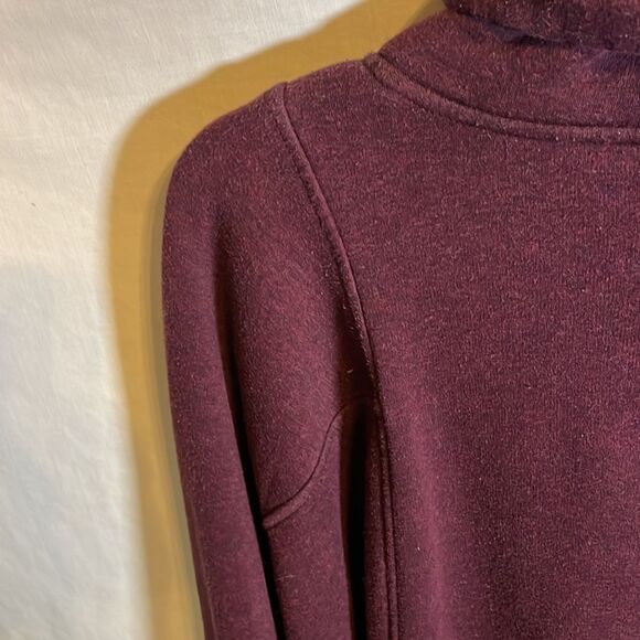 Ugg Women’s Dolman Sleeve Poncho Size XS / S Purple Front Pockets Comfort Cozy - Picture 10 of 12